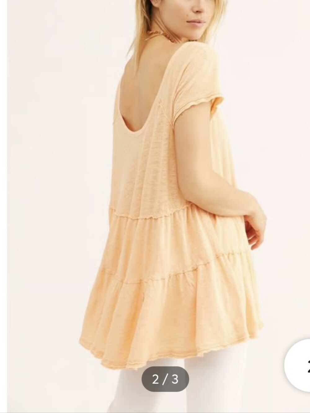 We The Free-"Sunshine in the Rain" Tiered Dress/Tunic-Size Small (Oversized) - Picture 4 of 15